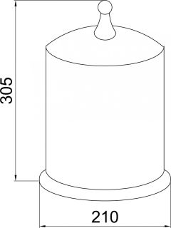 Ведро Boheme Brillante хром 10451